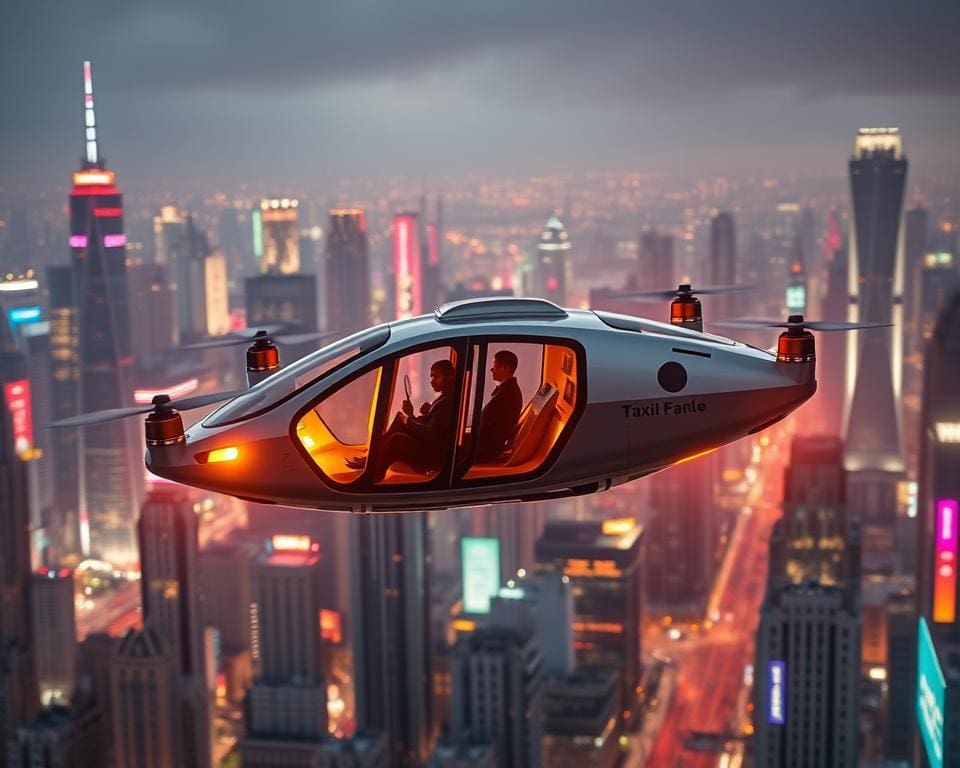 Drone technology in taxis