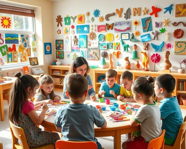 How can you encourage creativity in children?