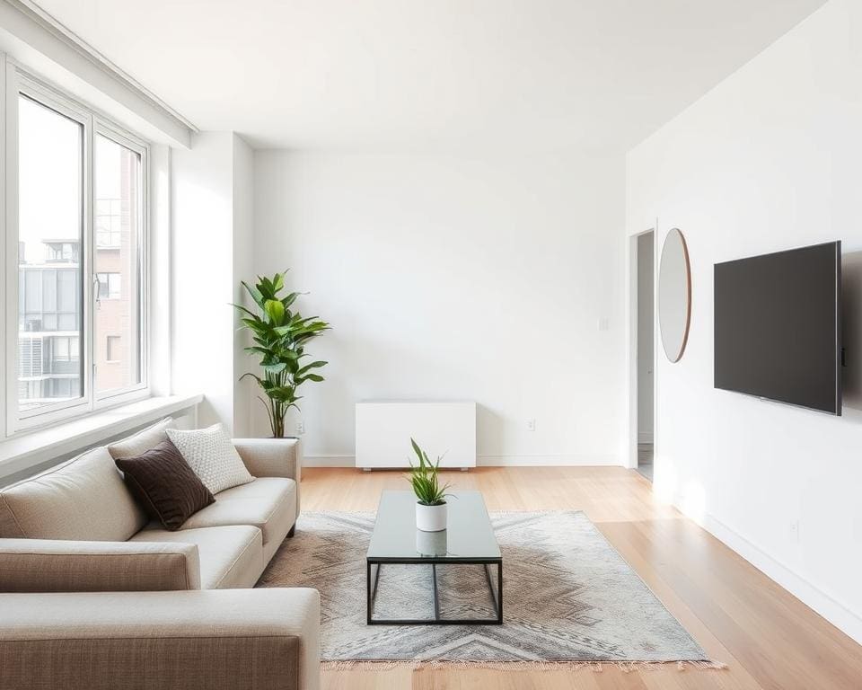 How can you make a small flat feel spacious?