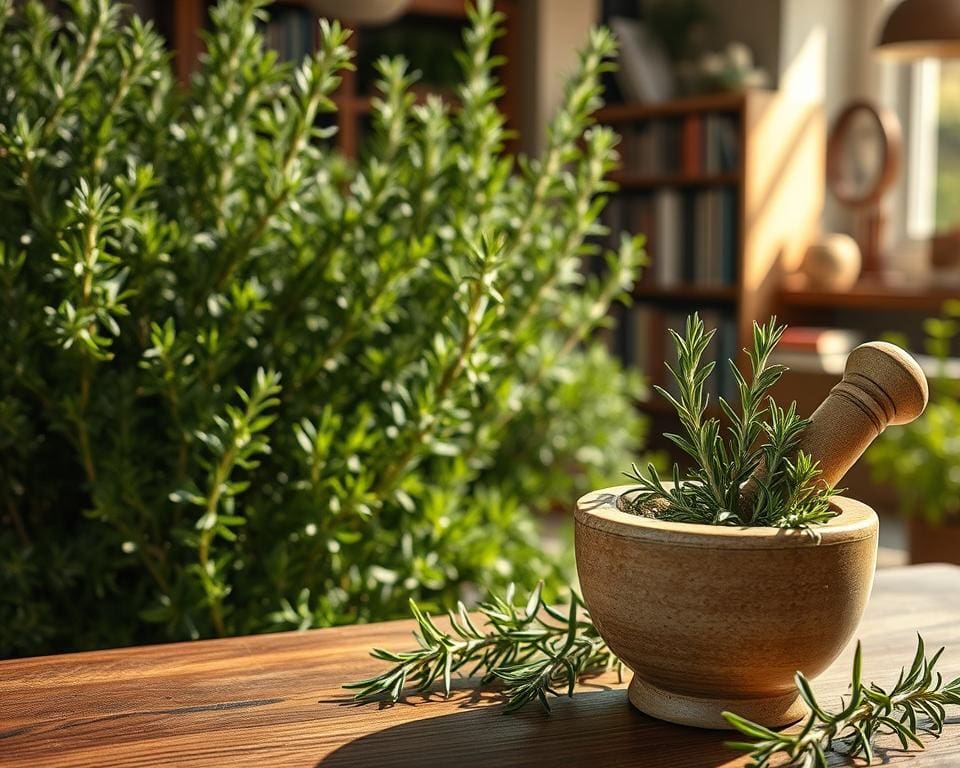 Can rosemary from the garden aid memory?