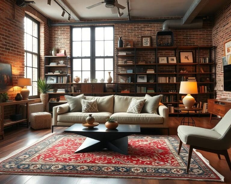 How do you combine modern and vintage decor?
