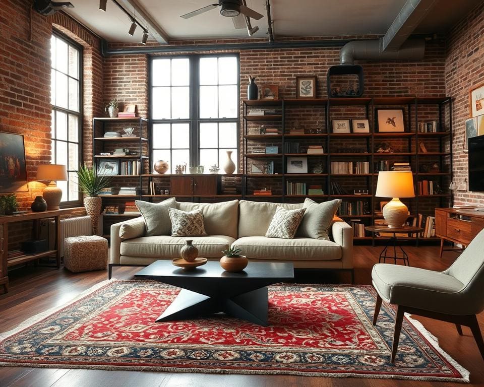 How do you combine modern and vintage decor?