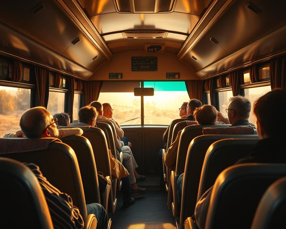 bus ride reassurance and comfort