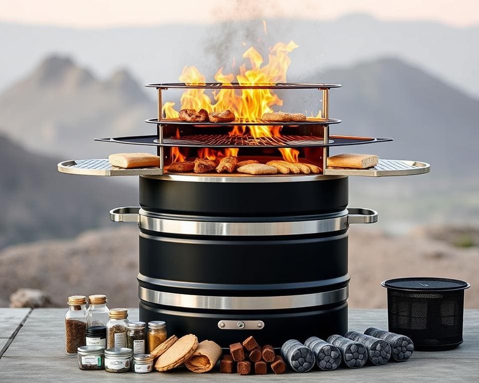 How multifunctional can one steel drum BBQ be?