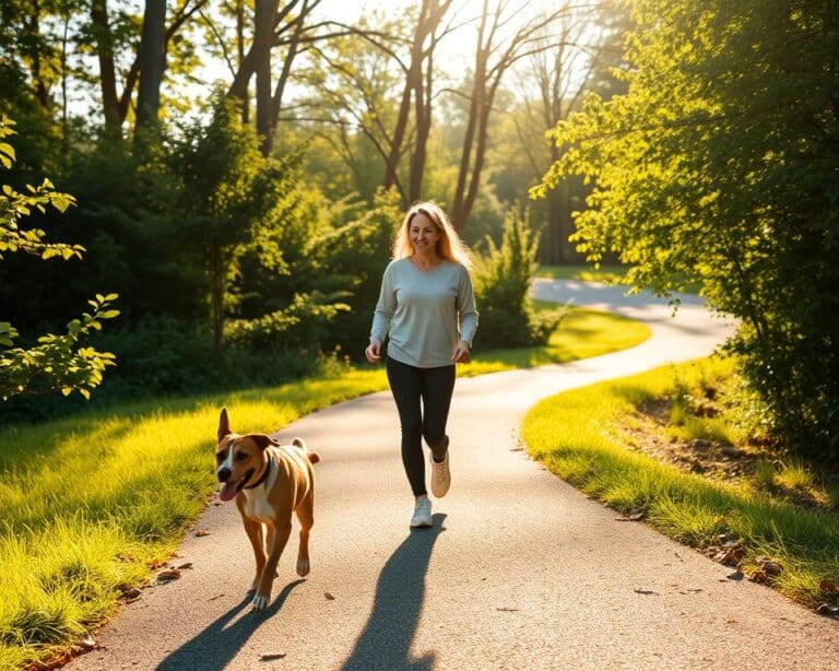 What does walking your dog do for your health?