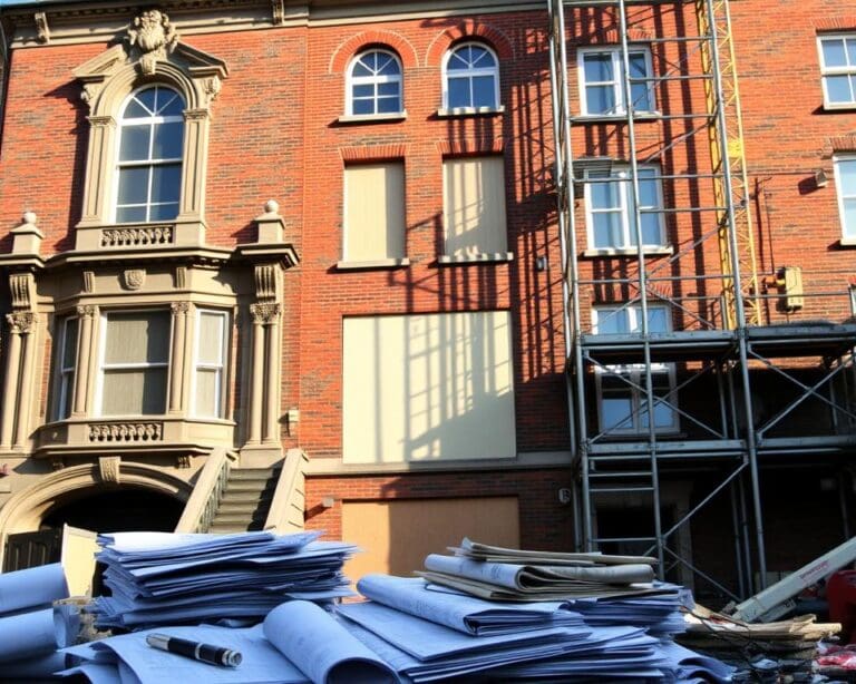 What makes a listed building in England hard to renovate?