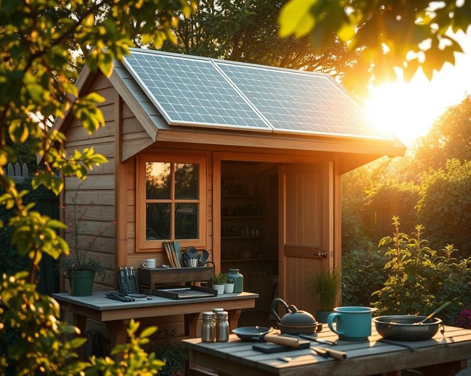 garden shed solar power solution