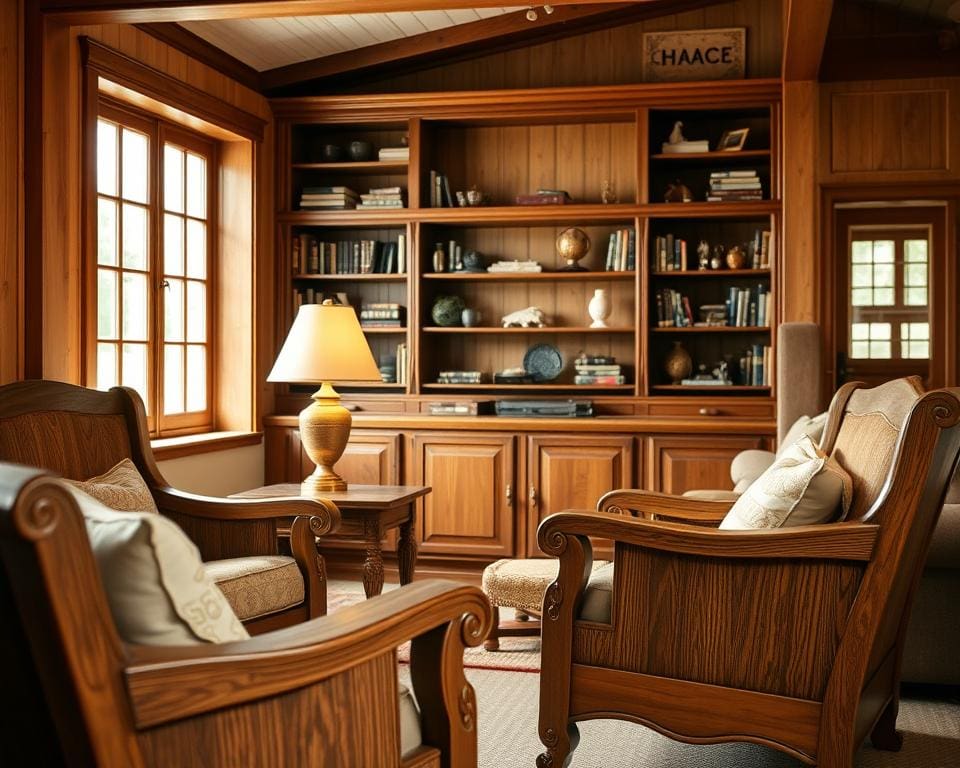 timeless oak furniture in home decor