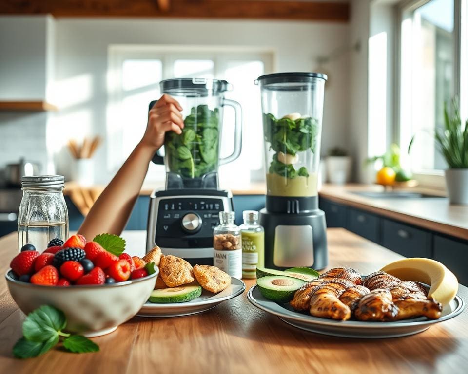 What supports muscle recovery through nutrition?