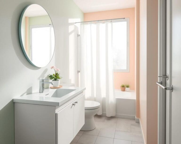 What colors brighten a small bathroom best?
