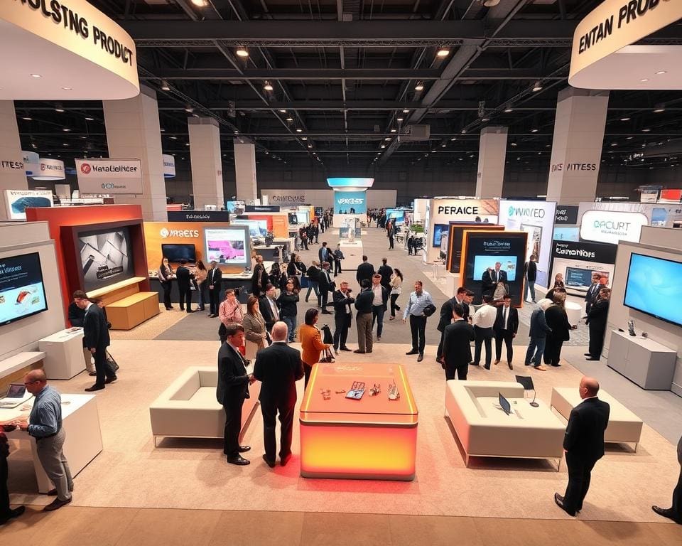 How does booth layout influence visitor engagement?