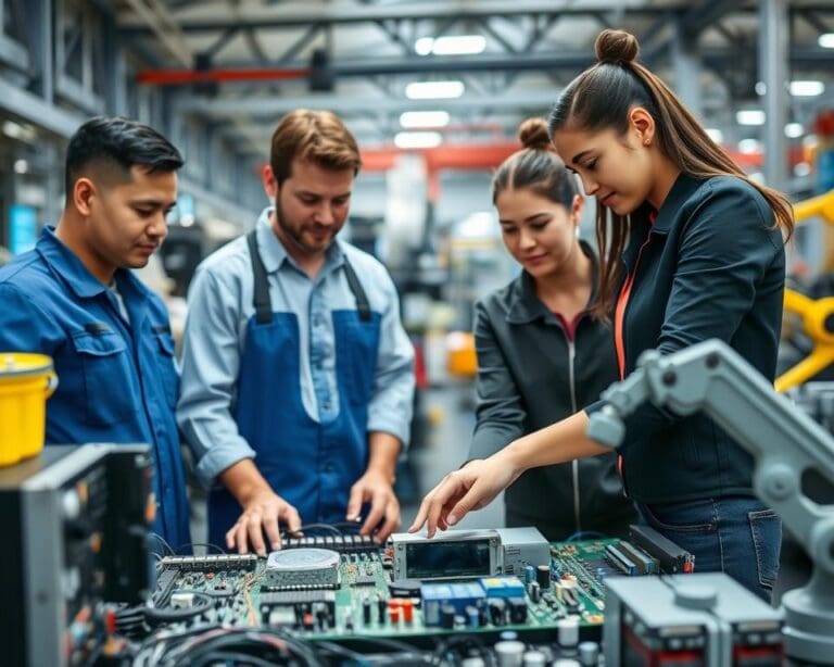 What careers focus on industrial electronics?