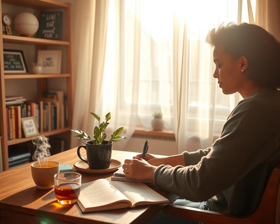 How can journaling improve emotional wellbeing?