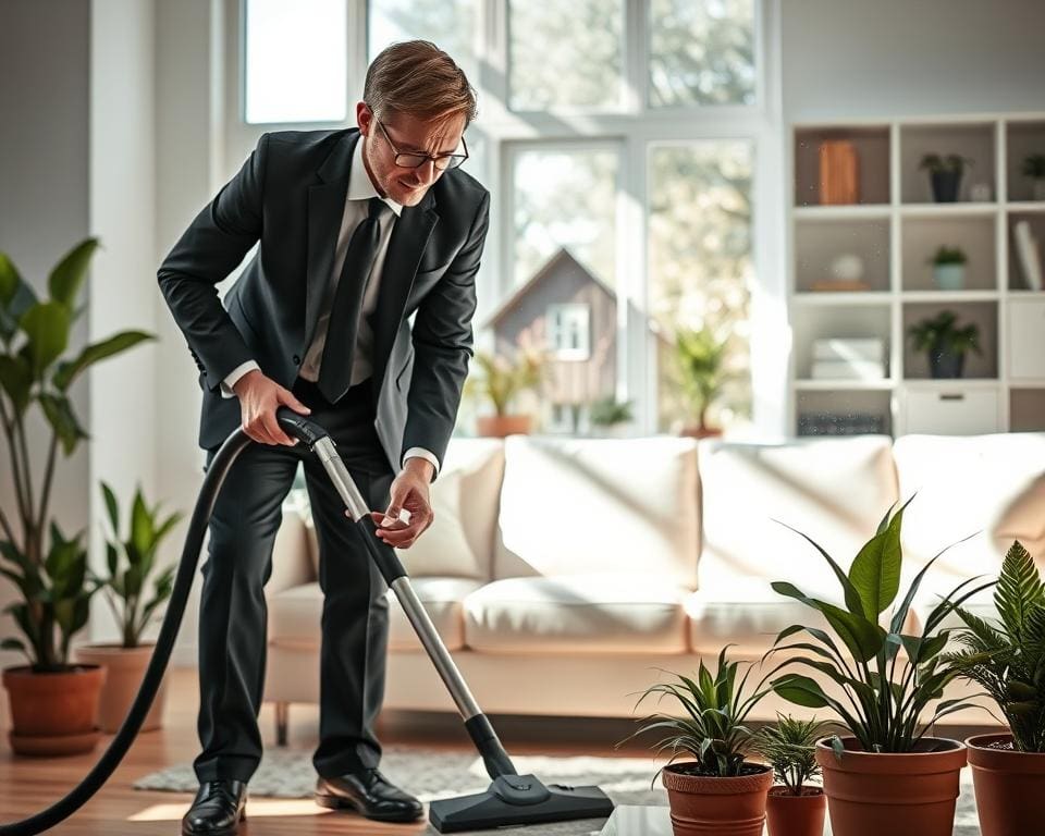 How does a professional cleaner support healthy living?