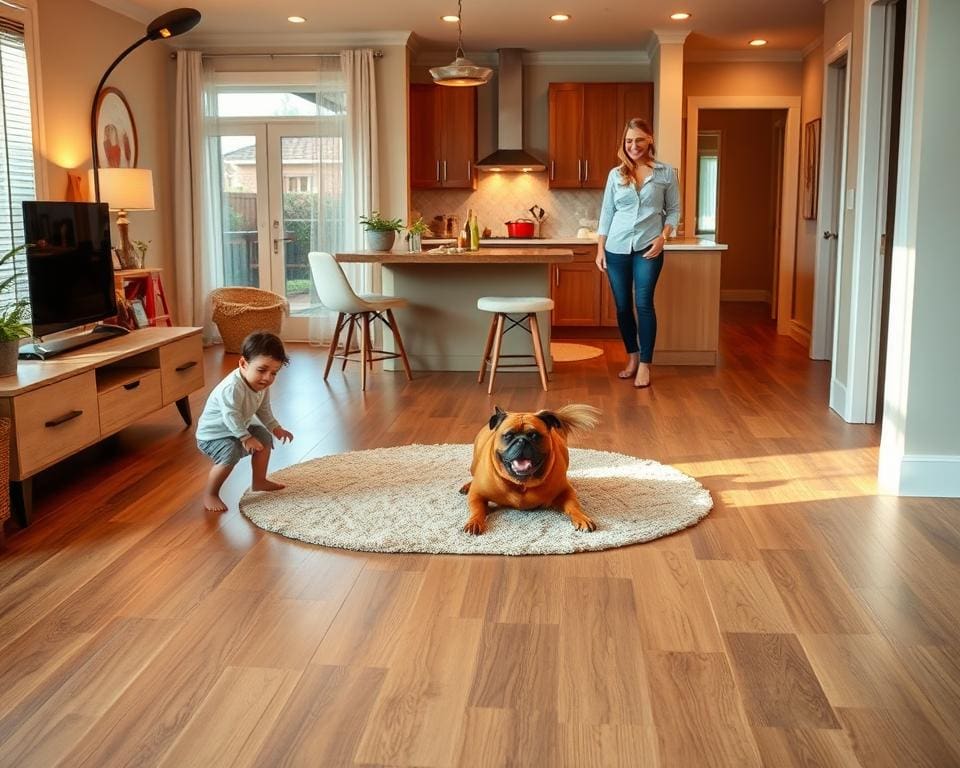 What flooring options are best for busy households?
